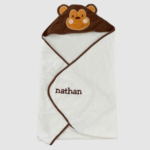 Kid's Monkey Animal Hooded Towel