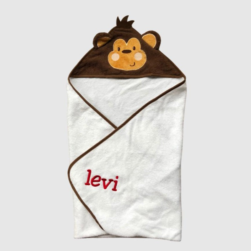 Baby Monkey Animal Hooded Towel