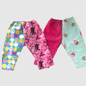 2T SAMJAMS - GIRL'S 100% COTTON FLANNEL- AVAILABLE STYLES - 3 & 4