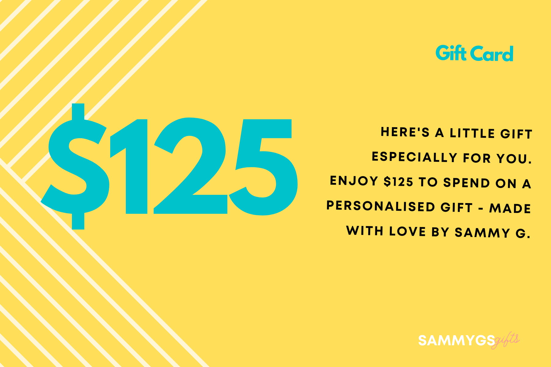 Sammy G's Gift Card | $125