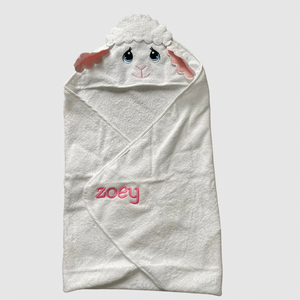 Baby Lamb Animal Hooded Towel