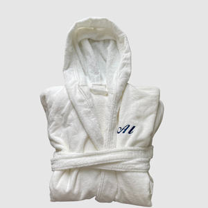 Adults Bath Robes | White Hooded