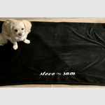Load image into Gallery viewer, Adults Savvy Blanket Black/Black with symbol &amp; 2 names
