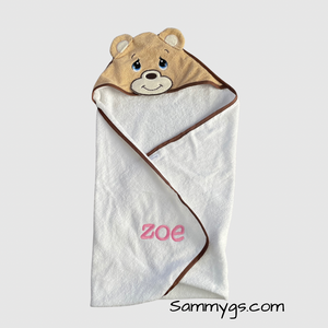 Baby Bear Animal Hooded Towel