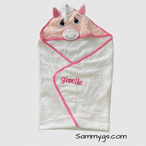 Baby Unicorn Animal Hooded Towel